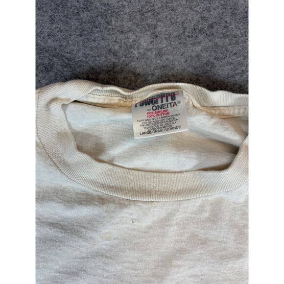 Vintage Ringside Boxing Shirt Mens Large White Power Train Champion Gym Fitness - Picture 7 of 8